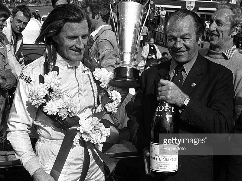 Graham Hill 1971 International Trophy Signed Champagne Bottle