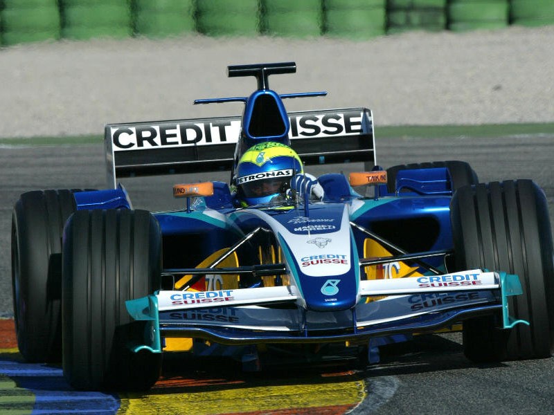 Felipe Massa in 2002 driving for Sauber F1