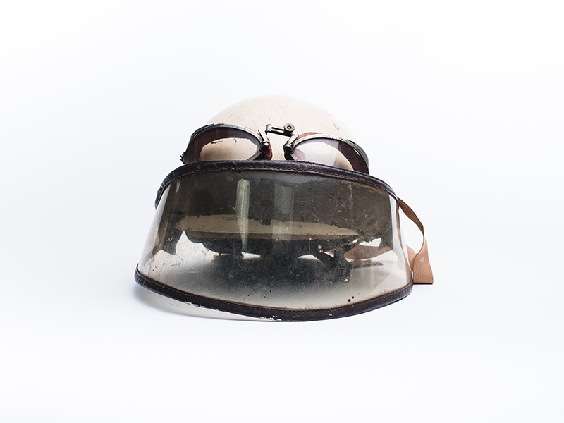 Vintage Grose helmet & E.B. Meyrowitz goggles